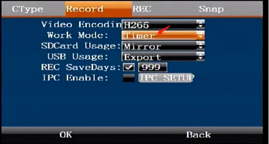 Timed recording