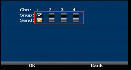 How to capture and record the channel after the alarm is triggered?