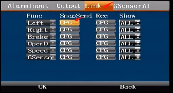 How to capture and record the channel after the alarm is triggered?